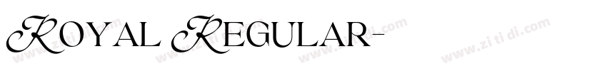 Royal Regular字体转换